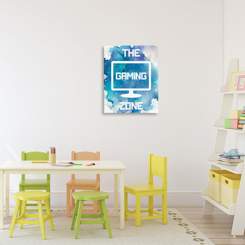 Toile Moniter Gaming Zone, design par Marcus Prime, H 20 po x l 16 po