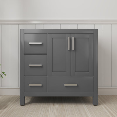 35" Single Bathroom Vanity Base Only