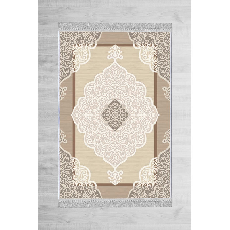 Luxurious 3D Printed Velvet Carpet, 47.2 x 70.9 inches | 100% Velvet Fabric, 100% Cotton Sole | Pile Height: 0.4 inches, Total Height: 0.5 inches | Antibacterial, Non-Slip, Machine Washable | Ideal for Living Room & Bedroom Decor