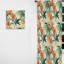 Mirage de bambou vert et orange - motif tropical - rideau tropical - obscurcissement de velours - 1 panneau-107599301