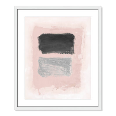 Pink, Black and Silver Shimmer I Print