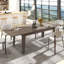 Grande table de salle à manger extensible 106,5 po pour petits espaces