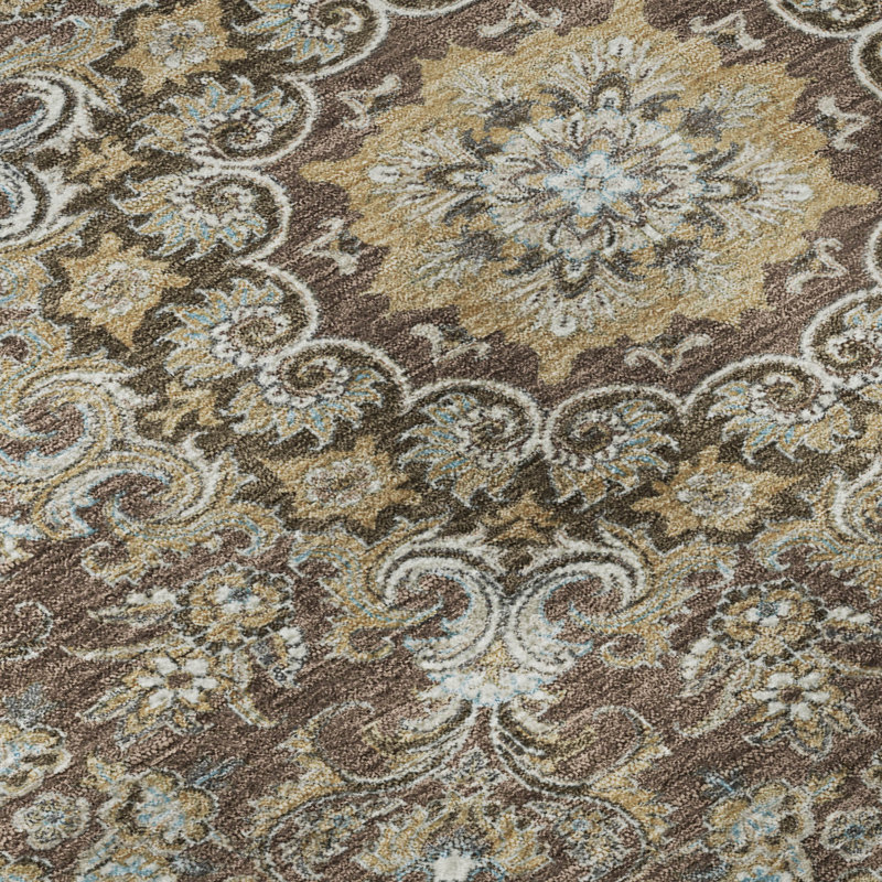 Tapis de qualité supérieure Mayfield AMF2495 Global, Chocolat, 10 pi x 14 pi