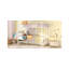 Lit mezzanine double en métal avec bureau et tablette-1256289426