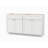 60'' Double Bathroom Vanity Base Only in White-111753617