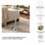 Table d'appoint avec plateau en marbre blanc et table d'appoint moderne avec base en aluminium et table d'appoint pour salon 10 x 10 x 26 po