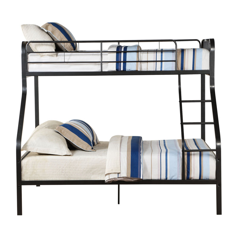 Lit superposé en métal Space avec structure de base robuste bronze industriel pour lit simple TG