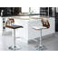 Sittig Swivel Upholstered Adjustable Height Counter Stool with Metal Frame
