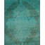 Tapis bleu noué à la main de conception unique Holsworth - bleu