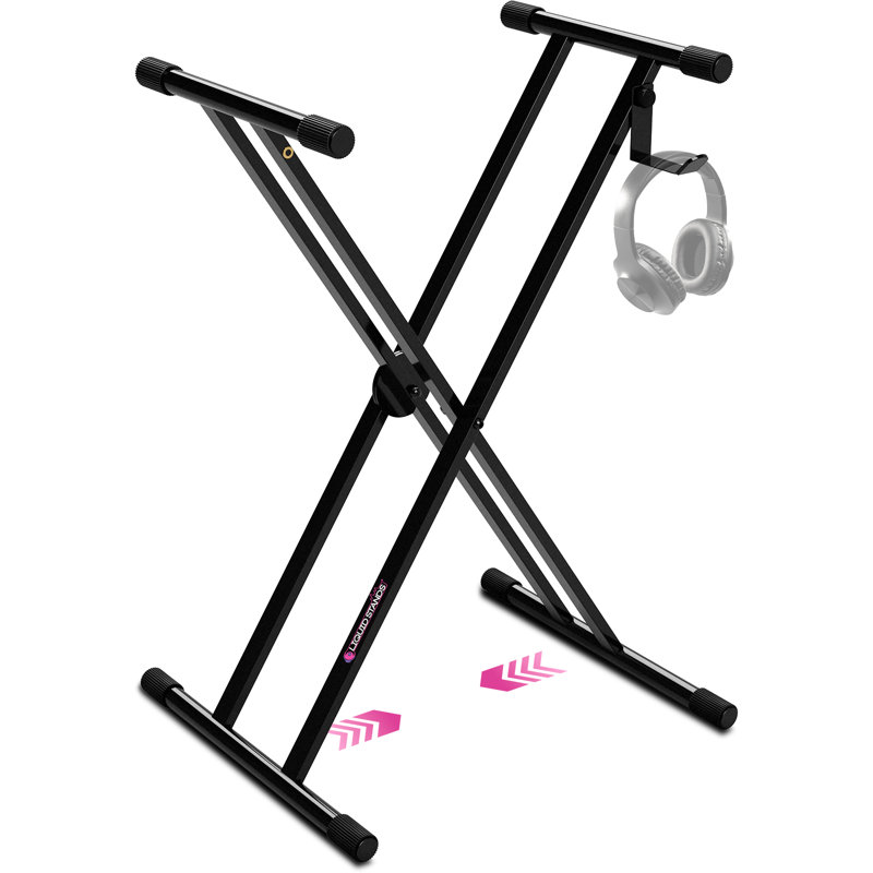 Support pour piano pliable robuste et ajustable de style X