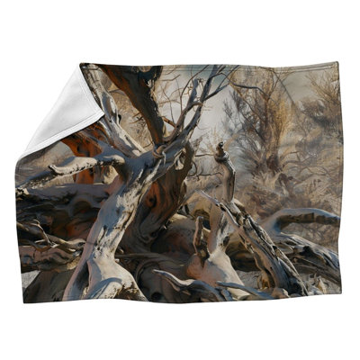  Gnarled Tree Fleece Blanket