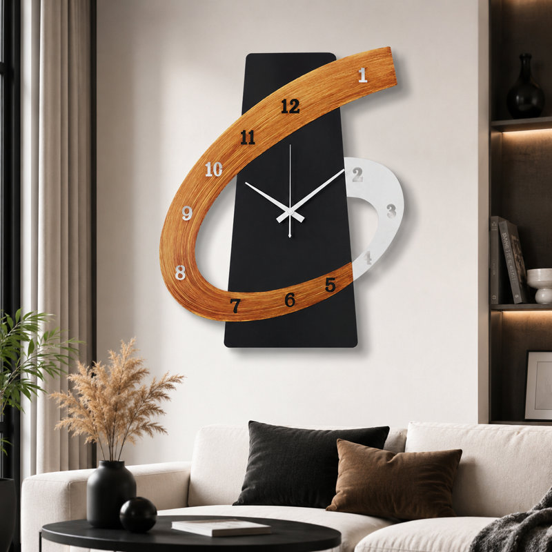 Grande horloge murale décorative moderne