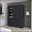 Armoire 3 tiroirs Tempe, tablette à 3 niveaux, 2 portes