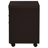 Cappuccino 3-Drawer File Cabinet