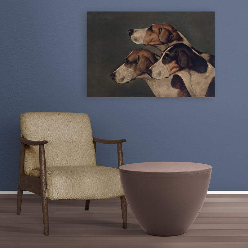 «Noble Hound Portrait», impression élégante de portrait de chien rétro classique, H 24 po x l 36 po
