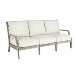 Haley Teak Patio Sofa with Cushions