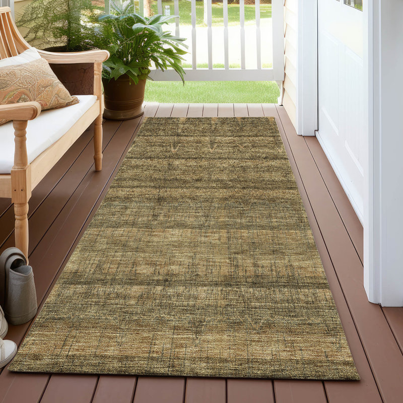Tapis intérieur / extérieur Heffington avec envers antidérapant, Tapis de couloir 2 pi 3 po x 7 pi 6 po