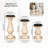 White Wash Wood Pillar Candle Holders, Set of 3-1787744442