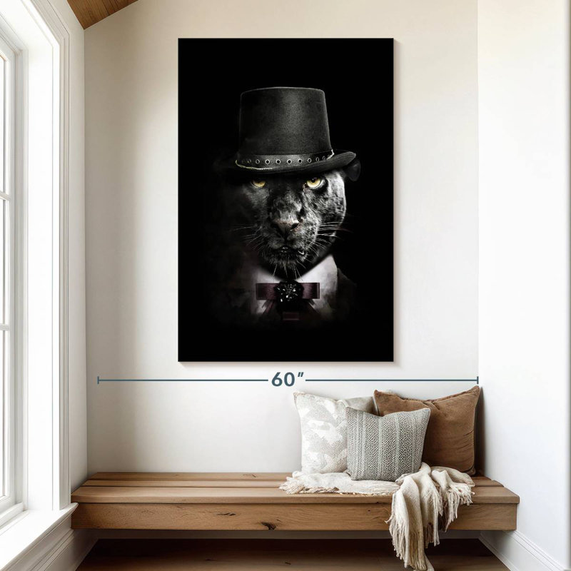 Brampt Classy Panther, 51" H x 34" W