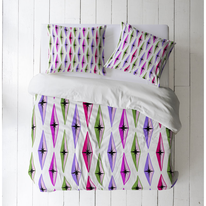 Modern & Contemporary Polyester Duvet Cover, Queen Duvet Cover + 2 Queen Shams