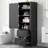 Tall Bathroom Storage Cabinet, Freestanding Storage Cabinet With Two Drawers And Adjustable Shelf, MDF Board With Painted Finish, Black-1059731351