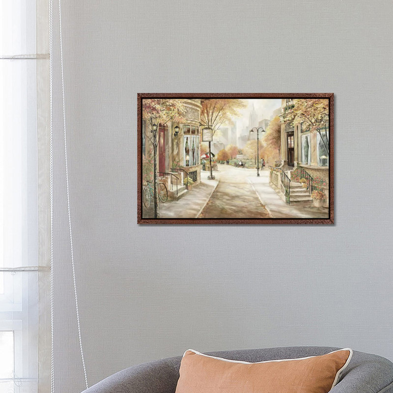 City Café by Ruane Manning - Gallery-Wrapped Canvas Giclée on Canvas, 45.72 cm H x 66.04 cm W, White