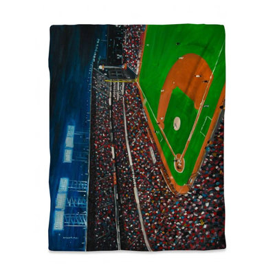 Blue Twin Duvet Cover | Baseball Game Theme | Home Decor