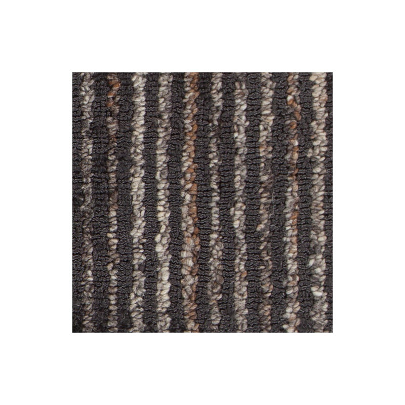 Citizen Wool Striped Area Rug in Charcoal/Gray, 5' x 7'6"