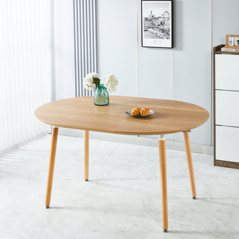 Table basse extensible pour le bureau de salle à manger - Pieds en métal stables, 180 x 100 x 75 cm, plateau de table facile à entretenir, teinte de qualité