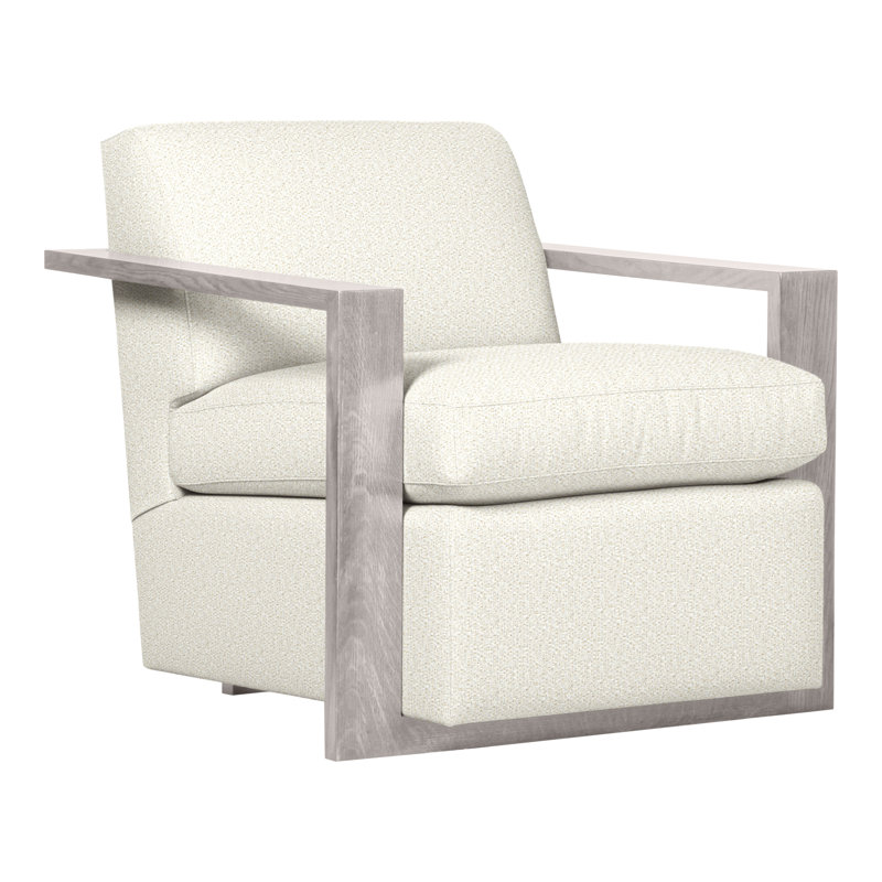 Thom Filicia Home Upholstered Armchair, Kenworth Pearl, Dove Gray