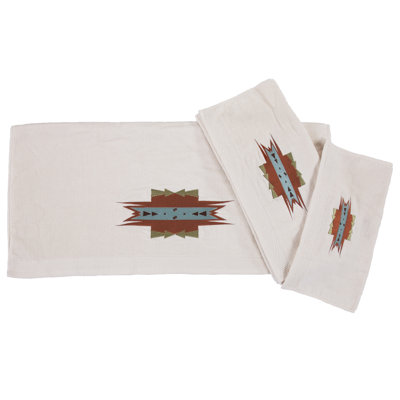 Ensemble de serviettes brodées 3 pièces