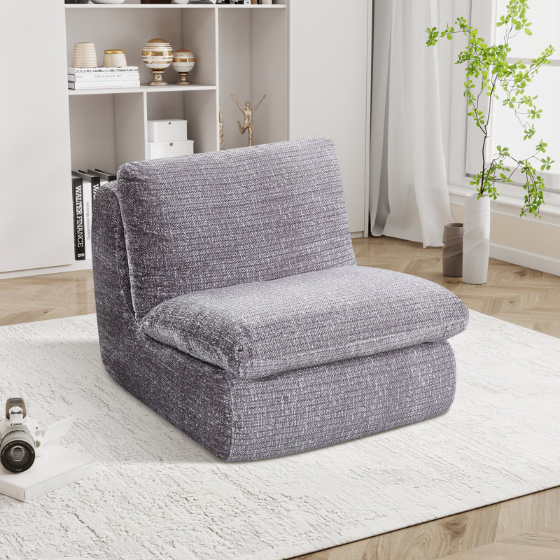 Fauteuil d'appoint rembourré 33,05 po, Gris