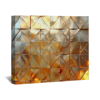 " Geometric Triangles " on Canvas