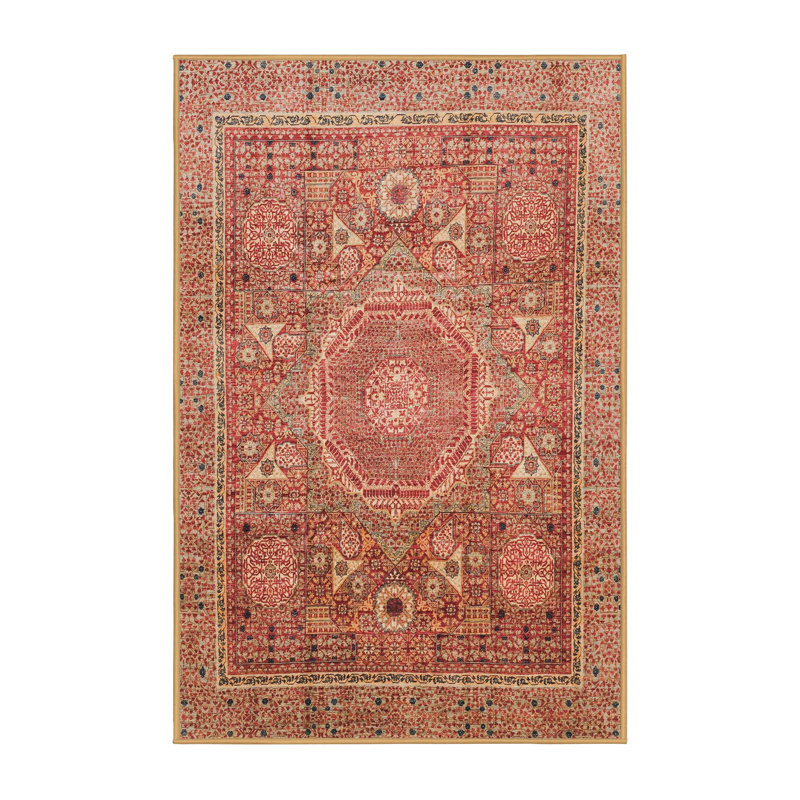 Abstract Indoor Rug, Rectangle 7' x 9'