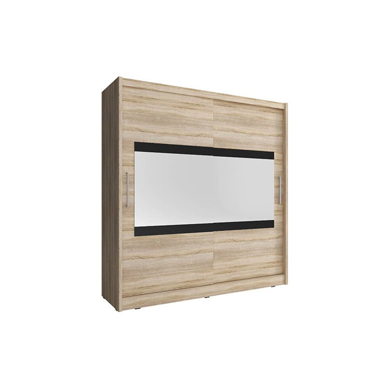 Dahabo 2 Door Wardrobe, Oak Sonoma
