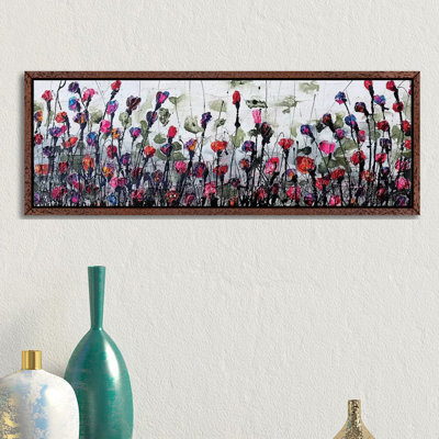 Fantatic Poppies by Donatella Marraoni - Panoramic Painting on Canvas