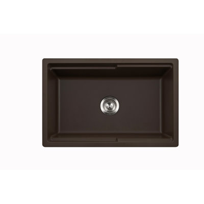 Évier de poste de travail en granite à tablier frontal 30 po avec accessoires Houzer