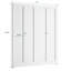 Porte pliante en bois manufacturé à 1 panneau apprêté blanc avec ensemble de quincaillerie-116415316-106459052
