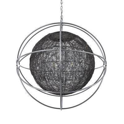 Lustre de globe à 3 lumières unique Bayview