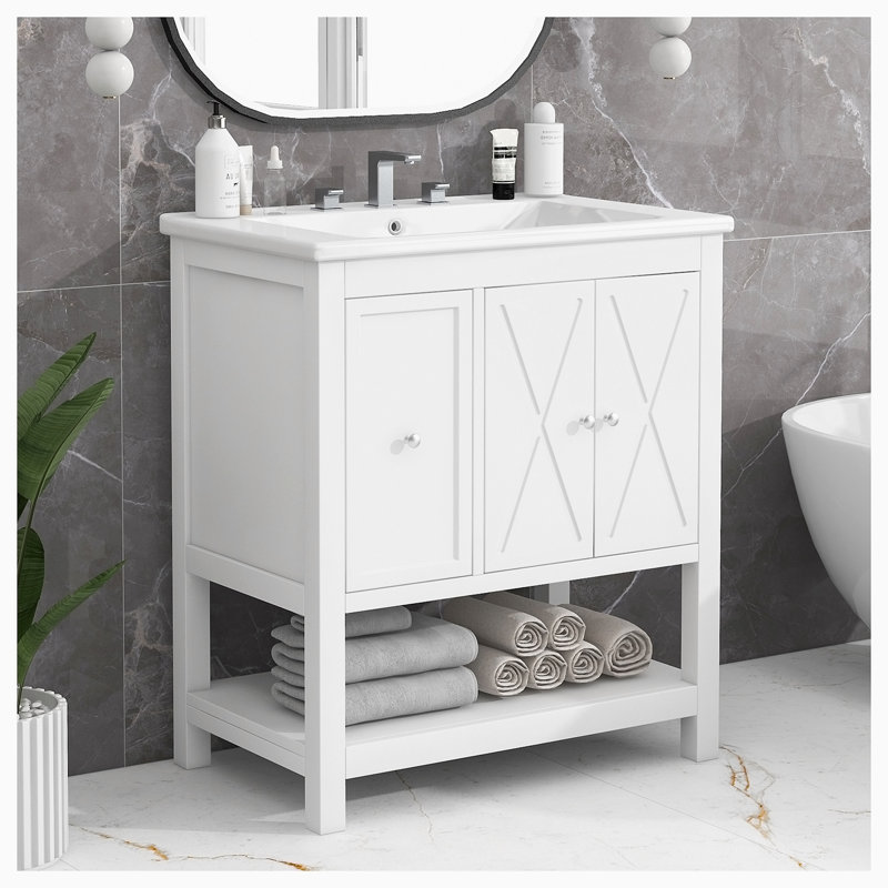 Meuble-lavabo simple avec plateau Aakas 30,00