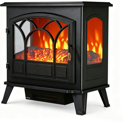 Marlow Home Co. 44 cm W Black Fireplace