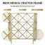 Pare-étincelles en fer 3 panneaux l 48,5 po x P 0,75 po x H 30,25 po, pare-feu pliant doré, grille de cheminée autoportante pour salon intérieur