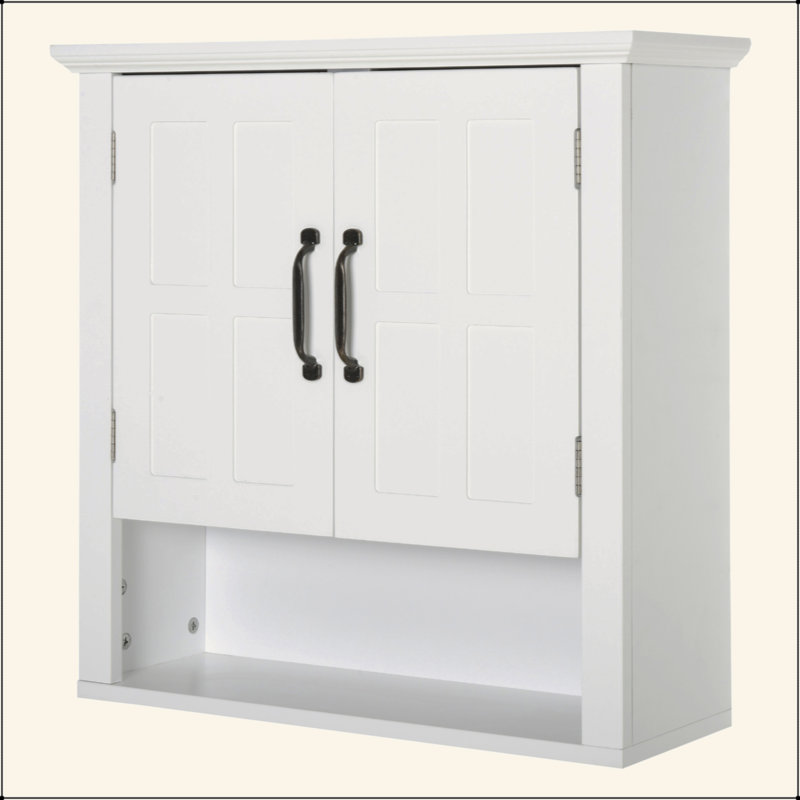 Medicine Cabinet, 3-Tier Bathroom Wall Cabinet With Adjustable Shelf And 2 Doors, Bathroom Cabinet For Over The Toilet