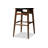 Upholstered Bar Stool with Solid Wood Frame