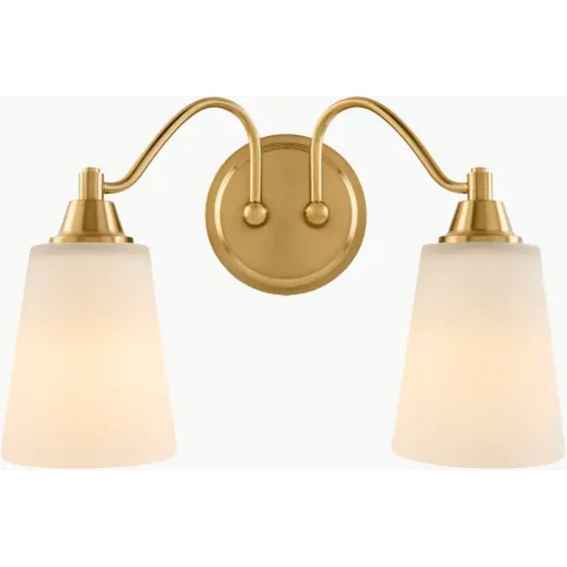 Yueva Wall Sconce, Gold, 2, White