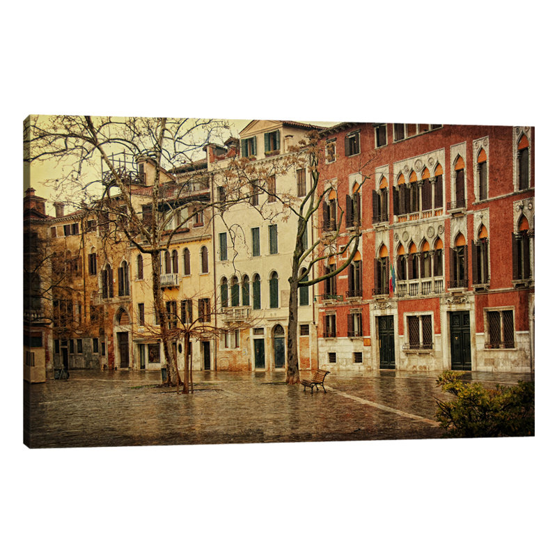 The Courtyard by Dano - Wrapped Canvas Print, 30cm H x 46cm W x 4cm D