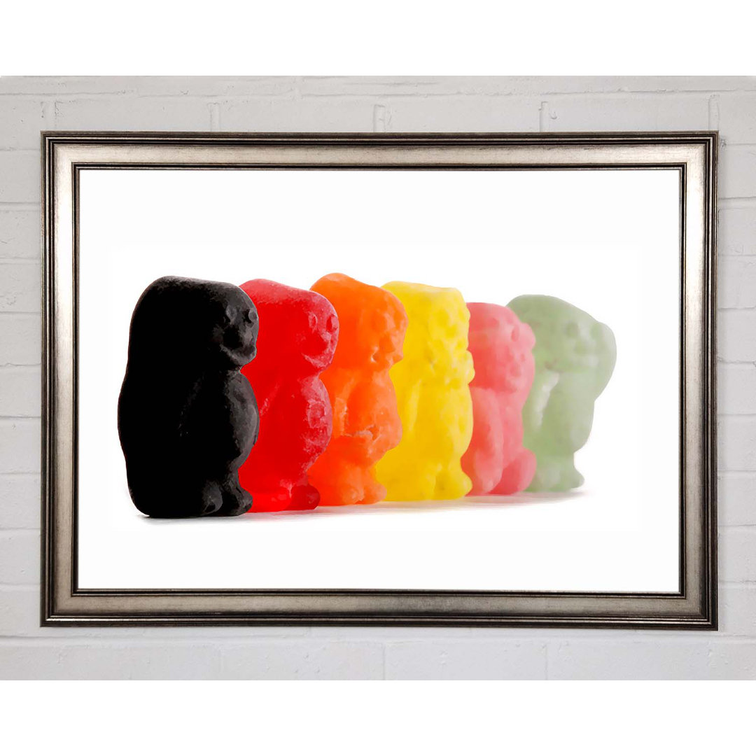 Gerahmtes Leinwandbild Jelly Baby Smiles