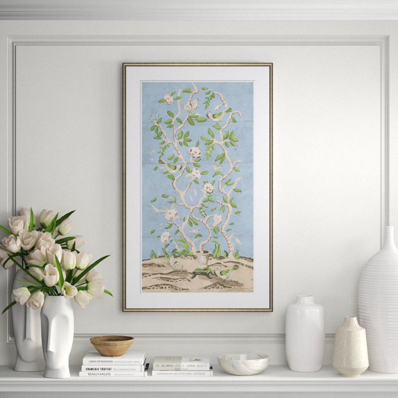 Ditchley Park In Pink Giclee Print by Dana Gibson, Light Gray/Green/Brown/White