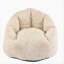 Indoor Cozy Armchair-Style Bean Bag, Beige