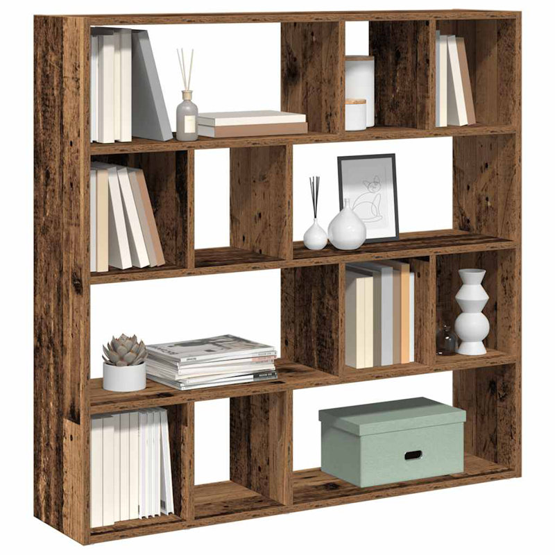 Adwin 102cm H x 105cm W Bookcase, Old Wood